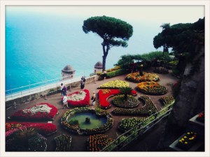 Ravello Gardens Over Cliffs