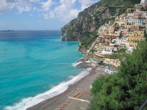 View of Positano from Road